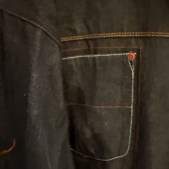 BIG & TALLPlatinum FUBU Denim Jean Jacket Muhammad Ali Embroidered Design 3X EUC - Picture 7 of 16